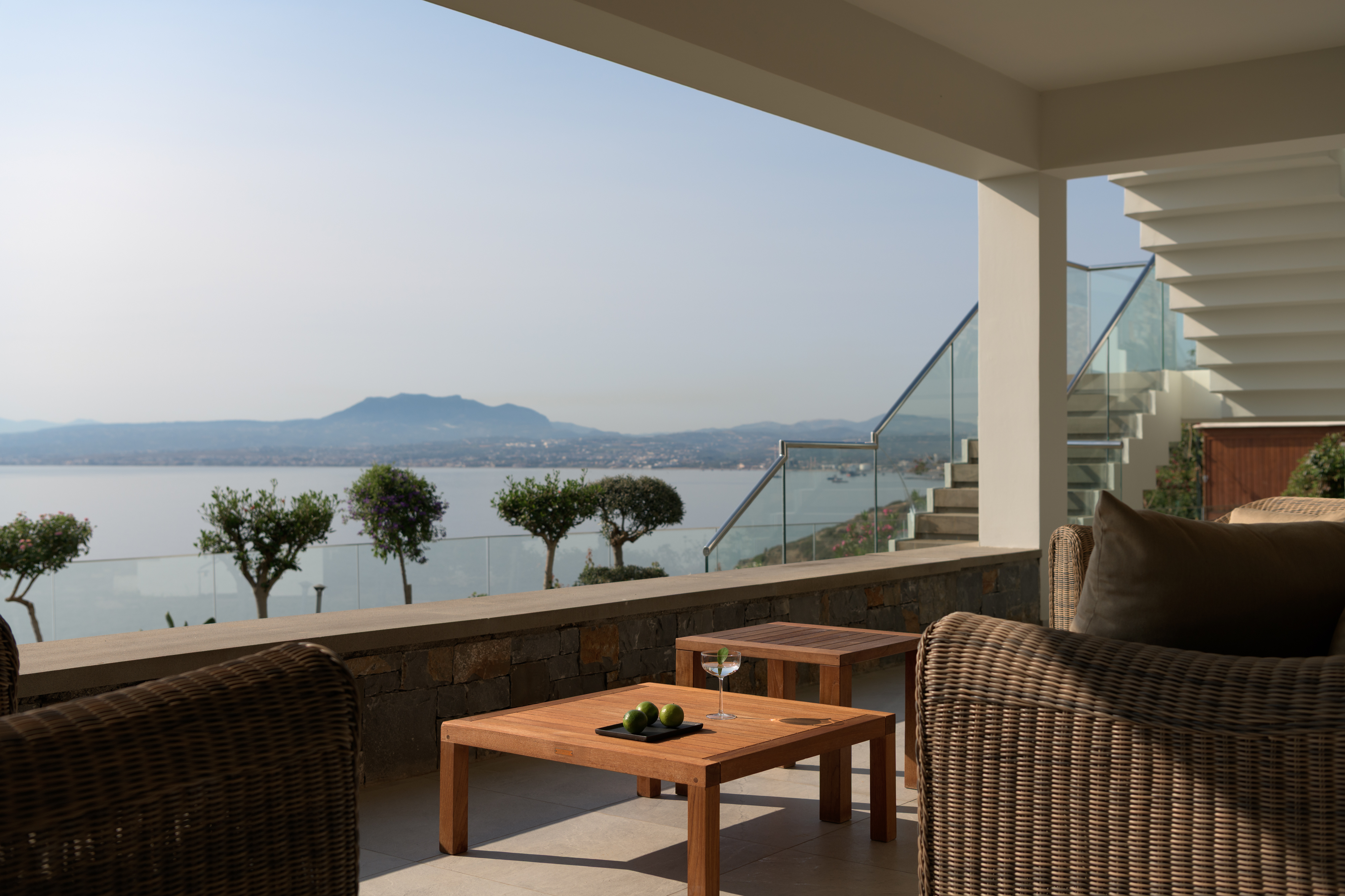 Iconic lounge moments with sweeping sea views and a soft island breeze.